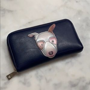 Love Moschino wallet with white dog
